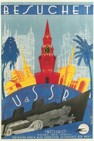 This Besuchet travel poster from the 1930s is written in German, and advertises the Hotel Metropol in Moscow. Photograph: Found Image Press/Corbis