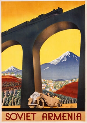 A tourism poster advertising Soviet Armenia, from around 1933. Photograph: Swim Ink 2, LLC/CORBIS