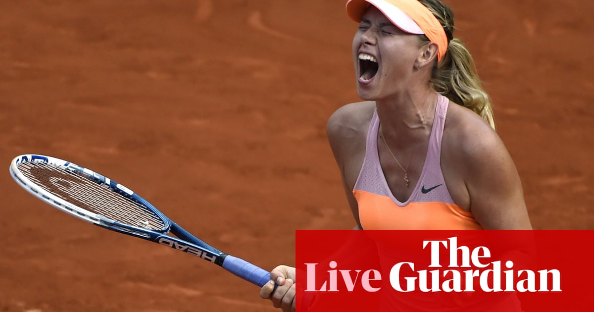 Maria Sharapova V Simona Halep French Open 2014 Final As It Happened Sport The Guardian