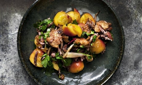roast duck and apricot salad