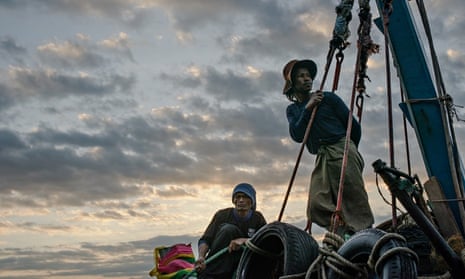 Trafficked into slavery on Thai trawlers to catch food for prawns, Slavery