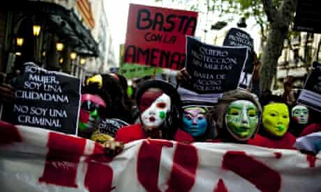 Spanish prostitutes demonstrate