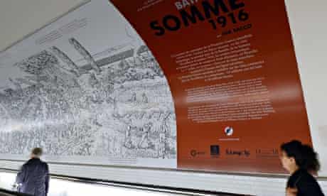 Joe Sacco S Great War Graphic Tableau Becomes Giant Paris Metro Poster Joe Sacco The Guardian