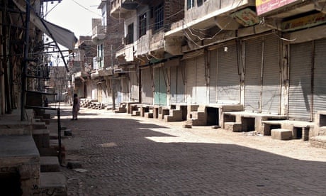 Shuttered market in Miranshah, North Waziristan 