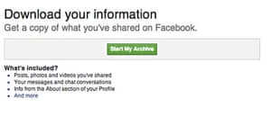 Download all your Facebook data