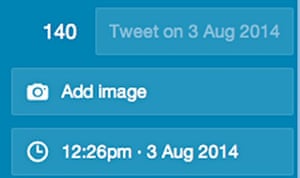 Schedule tweets for the future