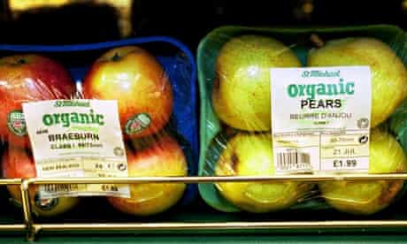 Organic apples and pears