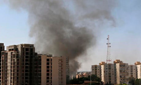 Tripoli airport smoke fighting Libya