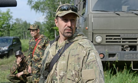 Alexander Khodakovsky, commander of the Vostok battalion, near Donetsk, eastern Ukraine, on 1 June 2014.