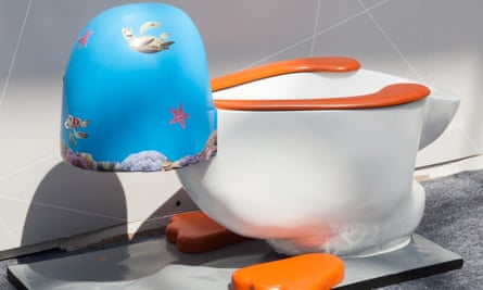 A whimsical toilet