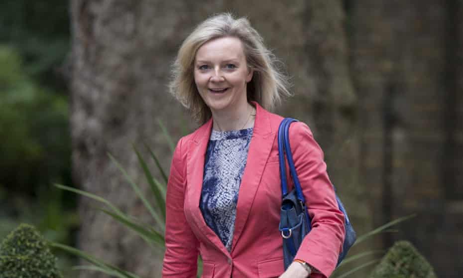 Liz Truss, the new environment secretary, arrives in Downing Street on Tuesday morning.