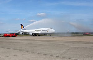 victory parade: World Cup 2014 Winners Germany Arrive At Berlin Tegel Airport