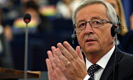 European commission president Jean-Claude Juncker in the European parliament