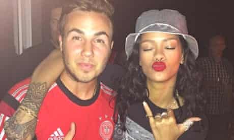Rihanna with Mario Gotze