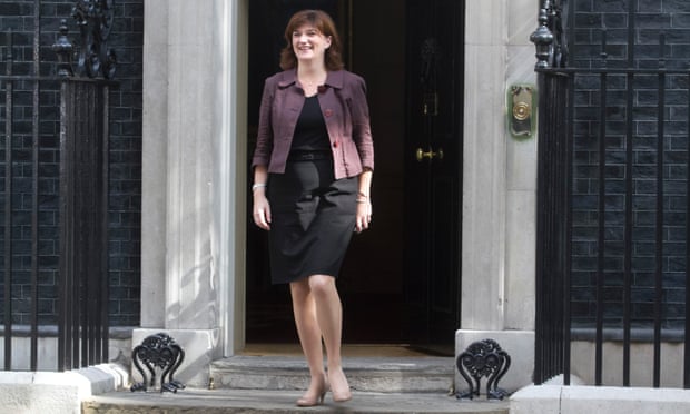 Nicky Morgan, new Education Secretary seen at at 10 Downing Street after a major reshuffle announced by David Cameron.