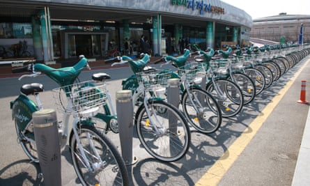 Nubija bike-share scheme in Changwon City, South Korea.