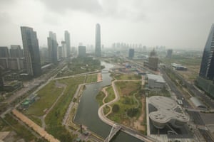 Songdo International Business District has been built on 1,500 acres of reclaimed land.