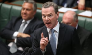 The Minister for Education Christopher Pyne during question time in the House of Representatives this afternoon Thursday 17th July 2014