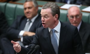 The Minister for Education Christopher Pyne during question time in the House of Representatives this afternoon Thursday 17th July 2014