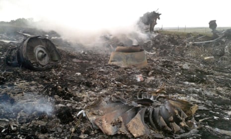The site of a Malaysia Airlines Boeing 777 plane crash is seen in the settlement of Grabovo in the Donetsk region. mh17