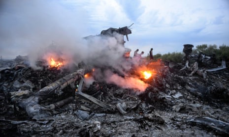 Wreckage of Malaysia Arilines flight MH17 ukraine 
