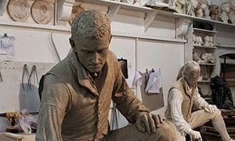 Clay model of the statue of Matthew Flinders