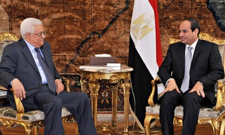 Mahmoud Abbas and Abdel Fatah al-Sisi