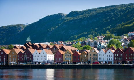 Historic centre of Bergen, Norway's second city.