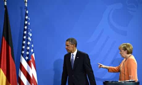 Barack Obama and Angela Merkel, 