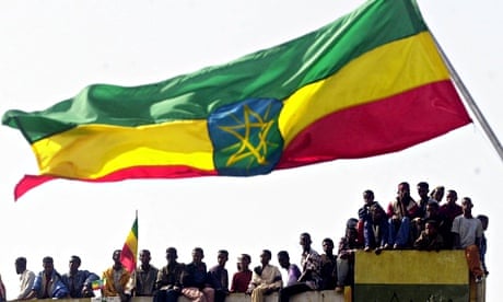 Ethiopian flag flies in Addis Ababa