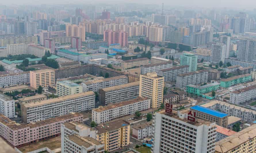 A view of central Pyongyang, North Korea's capital, from the Juche tower in June 2014.