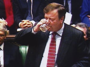 That 1995 budget saw Ken entertain the opposition benches by having a wee dram while announcing  that Spirits were to go down in price by 4%, the equivalent of 27p on a bottle of Whiskey.