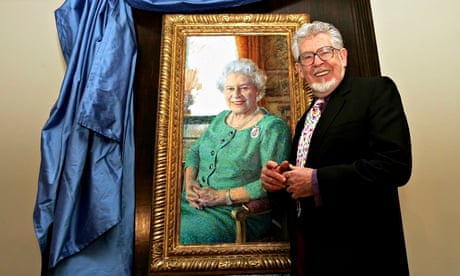 Rolf Harris unveils Queens portrait