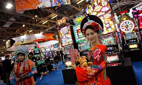 A model at the Global Gaming Expo Asia in Macau