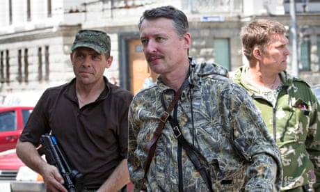 Igor Strelkov and troops 