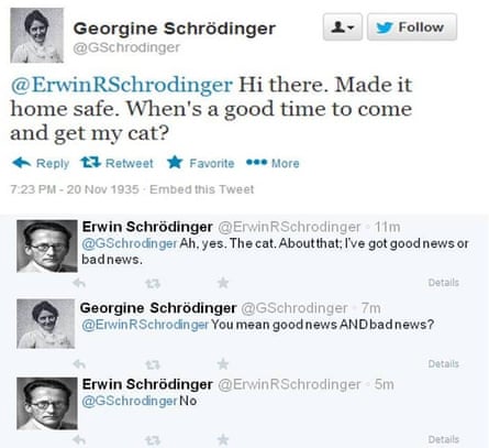 Erwin Schrodinger on Twitter