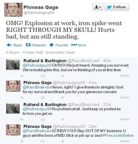 Phineas Gage on Twitter