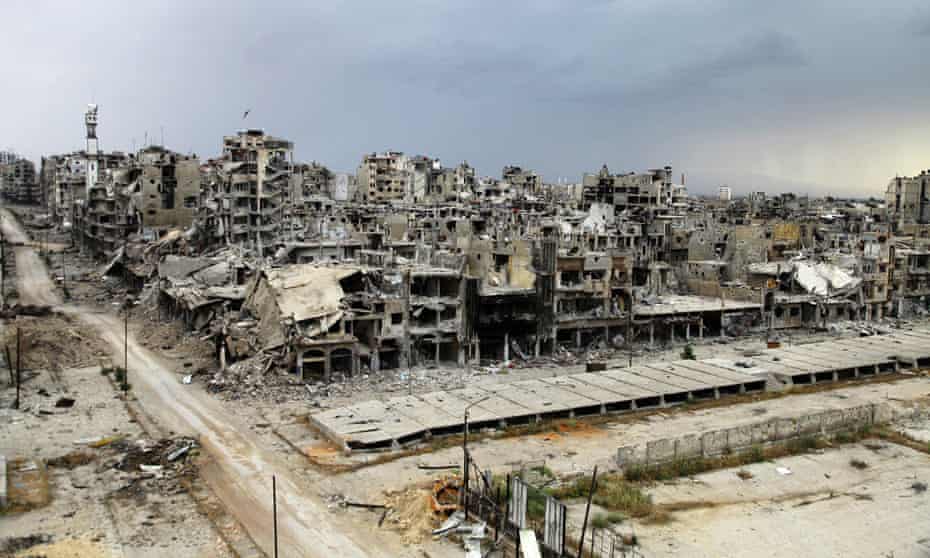 Syrian City Of Homs Shows Signs Of Life Amid Moonscape Of Devastation Syria The Guardian