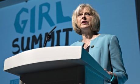 Theresa May at the Girl Summit