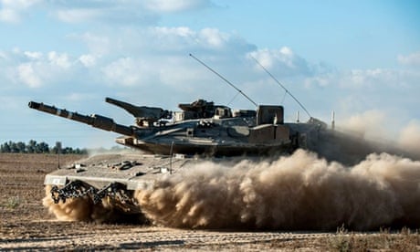 A tank in southern Israel, near Gaza border