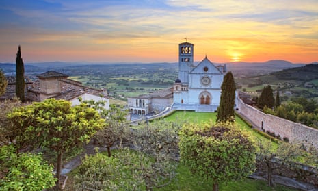 Basilica of San Francesco, Assisi in central Umbria