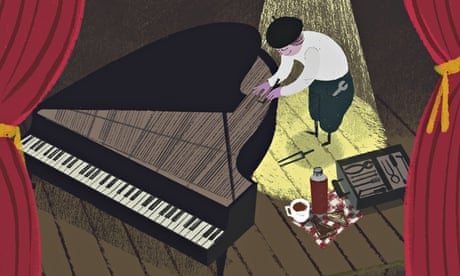 piano illustration for oliver burkeman column
