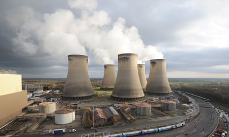 Drax Power Station near Selby, parts of which are being converted for biomass co-firing