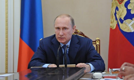 Vladimir Putin attend in Russian Security Council meeting