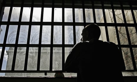 A prisoner in a prison