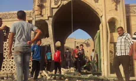 Isis militants have blown up the Mosque of the Prophet Younis, or Jonah, in Mosul 