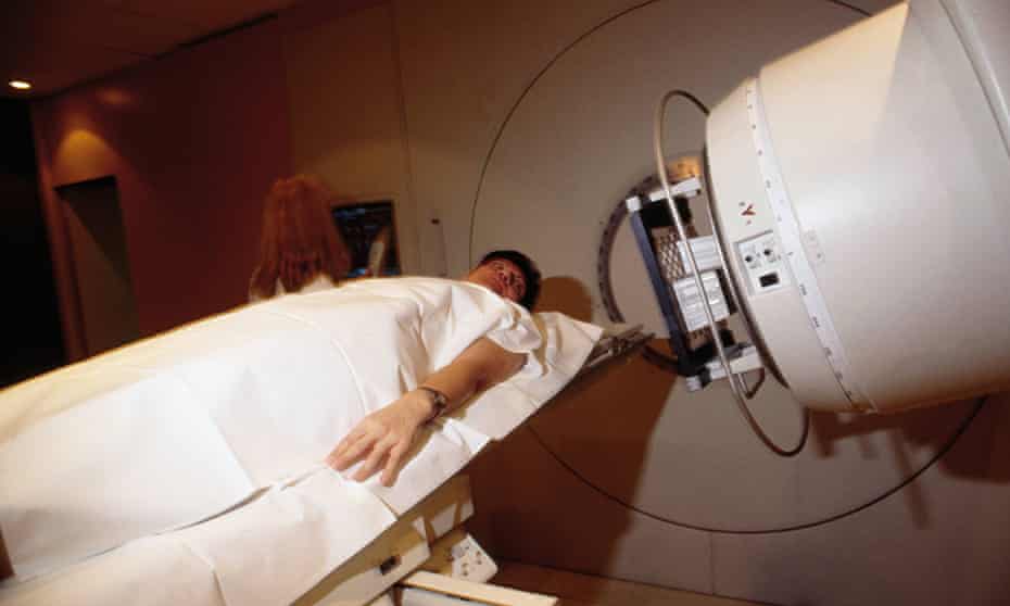 Radiotherapy session