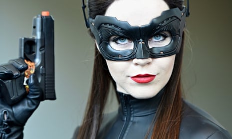 Comic-Con attendee Genevieve Nylen dressed as Catwoman on the third day of the 45th annual Comic-Con