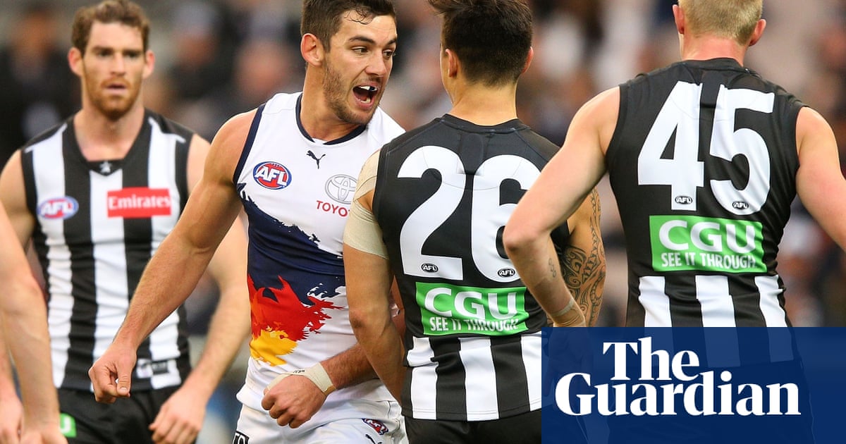 Adelaide Crows Displace Collingwood In Afl Top Eight With Mcg Victory Afl The Guardian