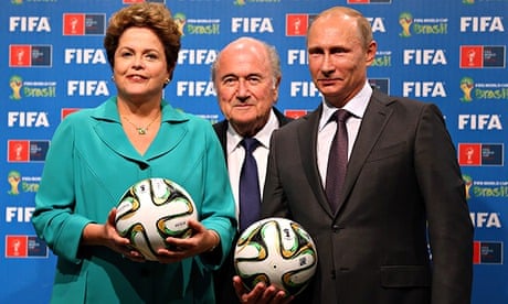 hand over of the FIFA World Cup from Brazil to Russia